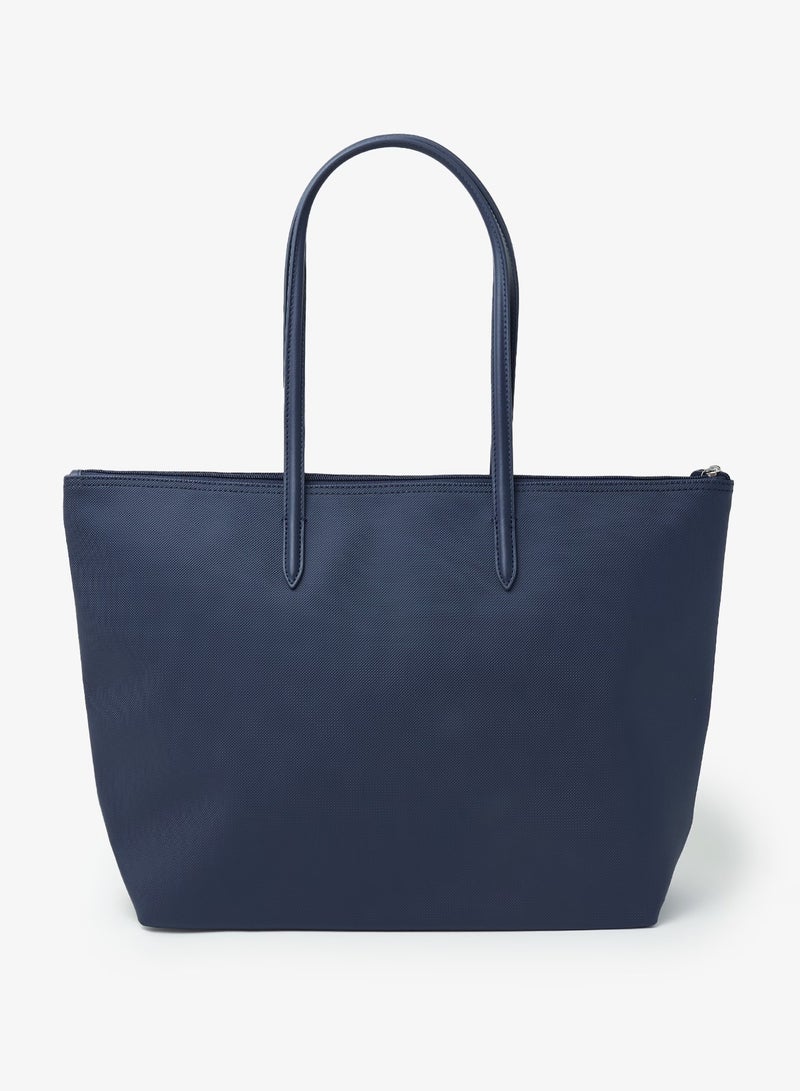 LACOSTE Women's Large 12.12 Concept Zip Tote Bag, Women's Handheld Shoulder Bag, Fashion Versatile Large Capacity Bag, Women's Shopper Tote Bag, 45cm * 30cm * 12cm-Blue - Image 3